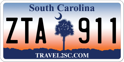 SC license plate ZTA911