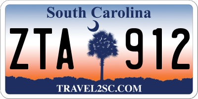 SC license plate ZTA912