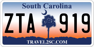 SC license plate ZTA919