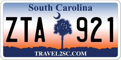 SC license plate ZTA921