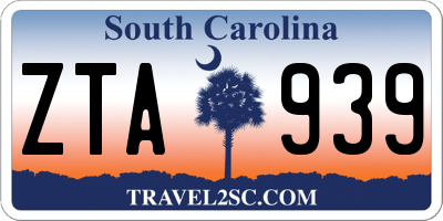 SC license plate ZTA939