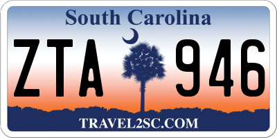 SC license plate ZTA946