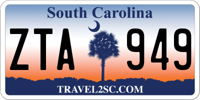 SC license plate ZTA949