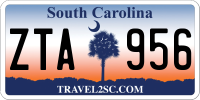 SC license plate ZTA956