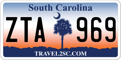 SC license plate ZTA969