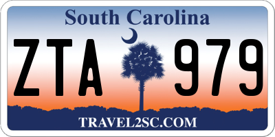 SC license plate ZTA979