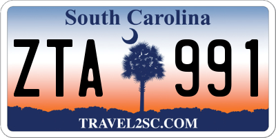 SC license plate ZTA991