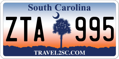 SC license plate ZTA995