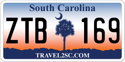 SC license plate ZTB169