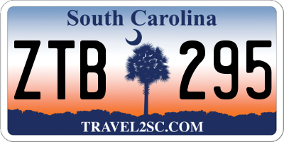 SC license plate ZTB295