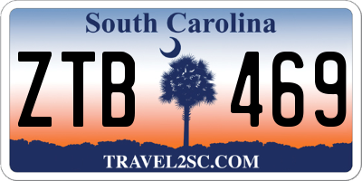 SC license plate ZTB469