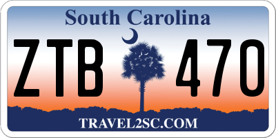 SC license plate ZTB470