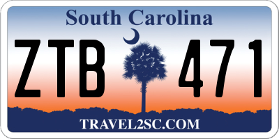 SC license plate ZTB471