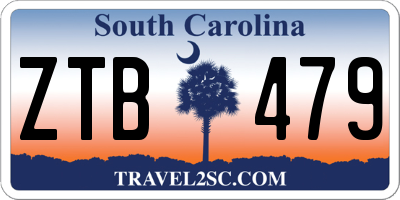 SC license plate ZTB479