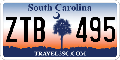 SC license plate ZTB495