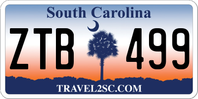 SC license plate ZTB499
