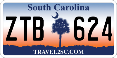 SC license plate ZTB624