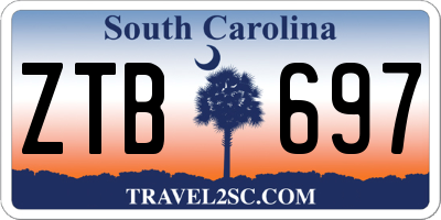 SC license plate ZTB697