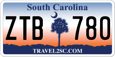 SC license plate ZTB780