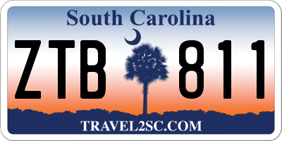 SC license plate ZTB811