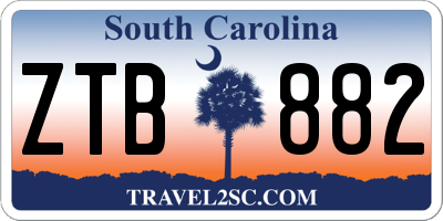 SC license plate ZTB882
