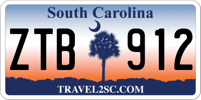 SC license plate ZTB912
