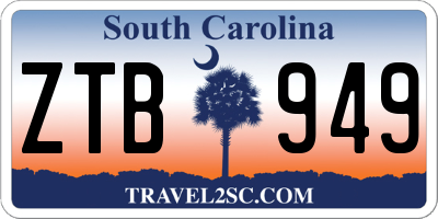 SC license plate ZTB949