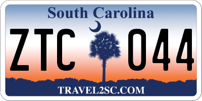 SC license plate ZTC044