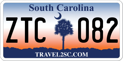 SC license plate ZTC082