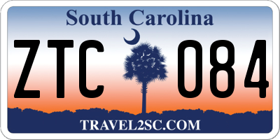 SC license plate ZTC084