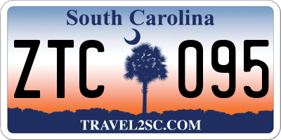 SC license plate ZTC095