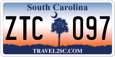 SC license plate ZTC097
