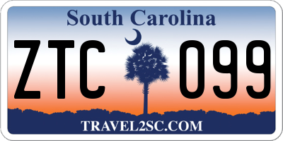 SC license plate ZTC099