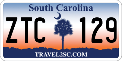 SC license plate ZTC129