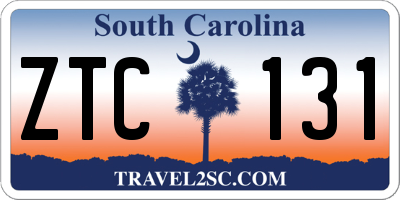 SC license plate ZTC131