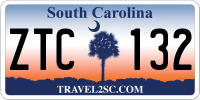 SC license plate ZTC132