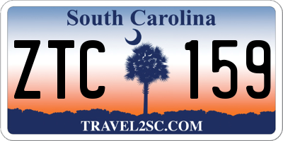 SC license plate ZTC159
