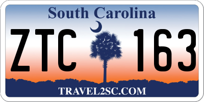 SC license plate ZTC163