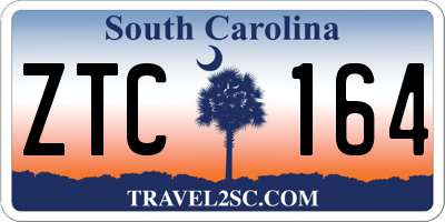 SC license plate ZTC164