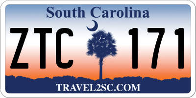 SC license plate ZTC171