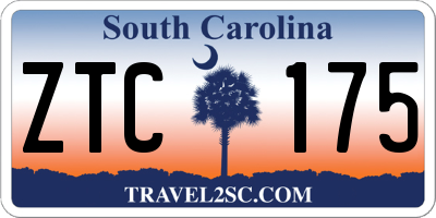 SC license plate ZTC175