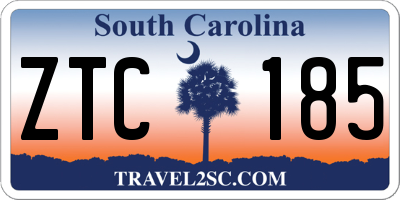 SC license plate ZTC185