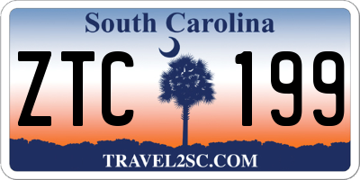 SC license plate ZTC199