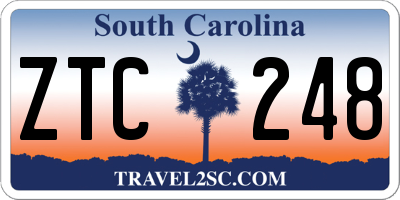 SC license plate ZTC248