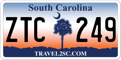 SC license plate ZTC249