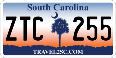 SC license plate ZTC255