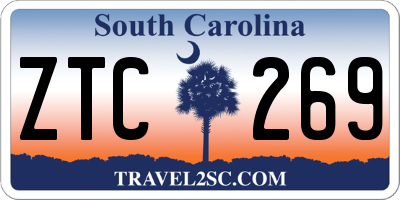 SC license plate ZTC269