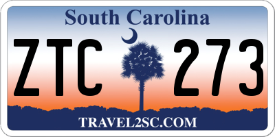 SC license plate ZTC273