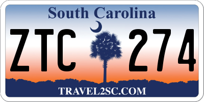 SC license plate ZTC274