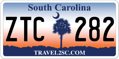 SC license plate ZTC282